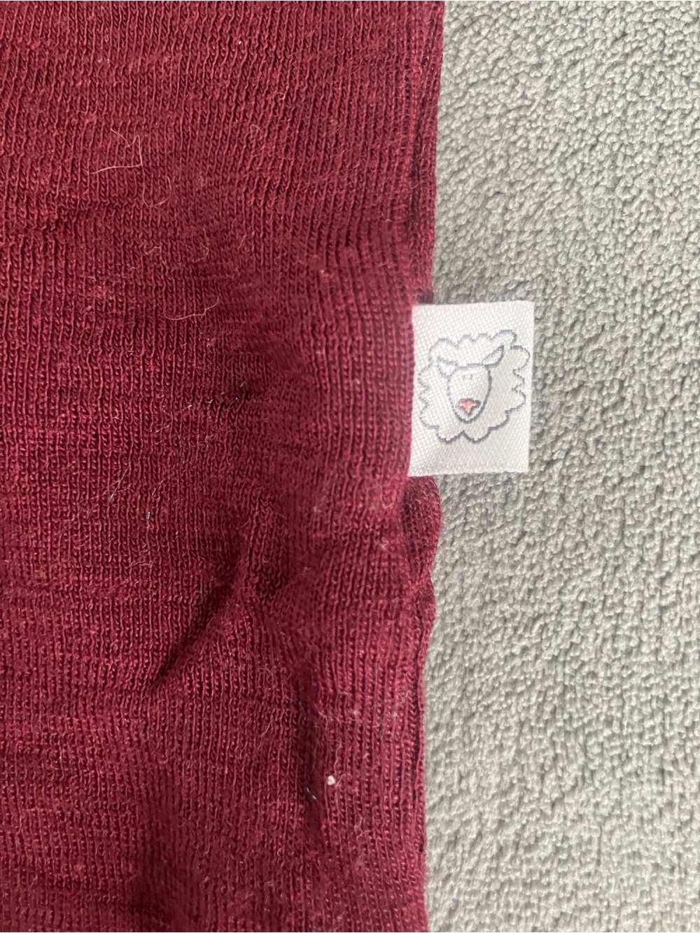 Simply Merino 100% Merino Wool Baby Onesie - 12-18M - Raisin - EUC - Picture 5 of 10